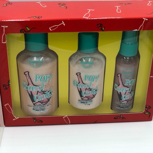 BBW Success Story Pop! Cheers! Clink! 3 Piece Gift Set!, Dinged Box - Picture 2 of 10